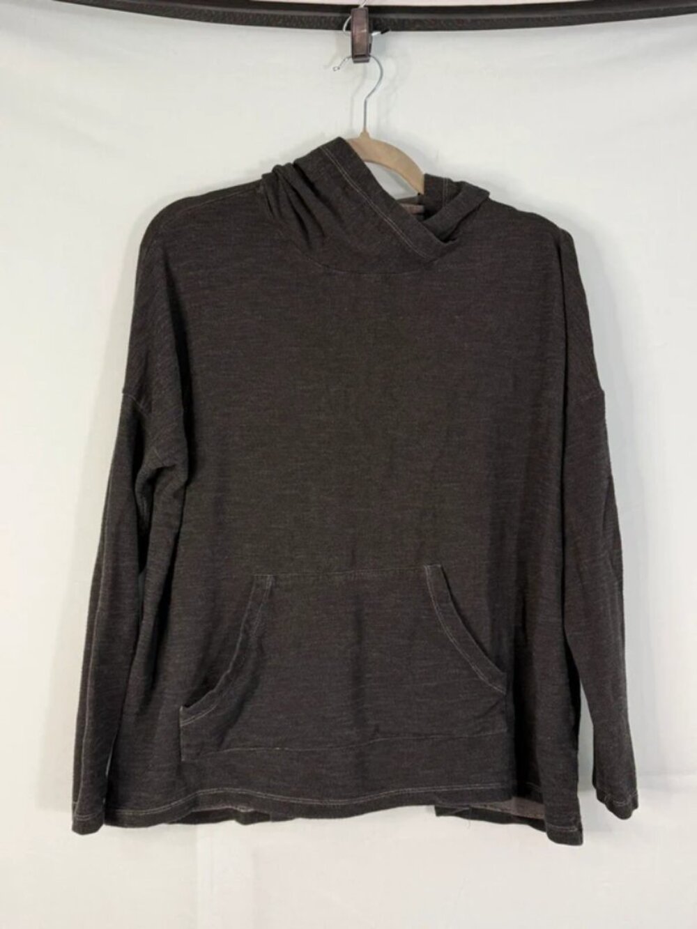 Sundry Hoodie Womens 1 Charcoal Grey Viscose Blend Relaxed PS16-05-523